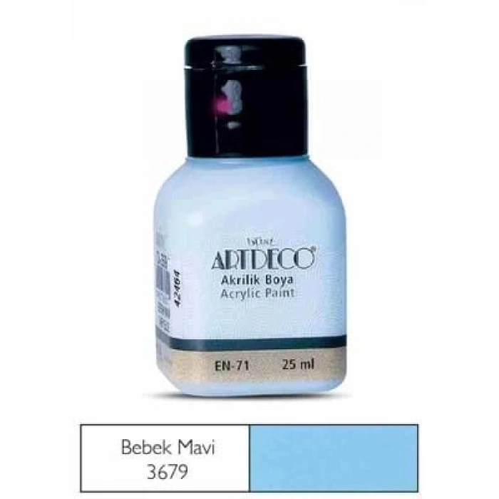 3E Grup - Artdeco 25 Ml Ahşap Boyası 3679 Bebek Mavi