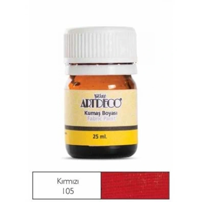 3E Grup - Artdeco 25 Ml Kumaş Boyası Kırmızı 10a-105