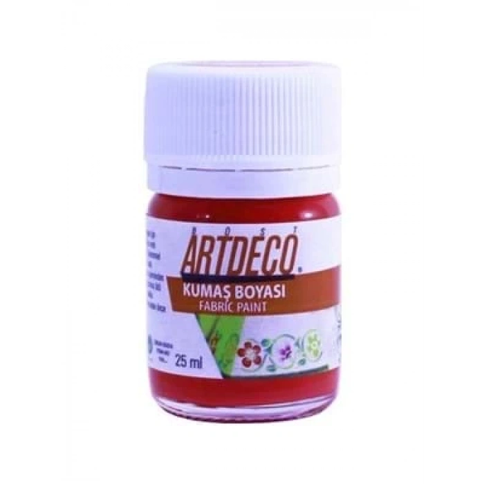 3E Grup - Artdeco 25 Ml Kumaş Boyası Scarlet Kırmızı 10a-107