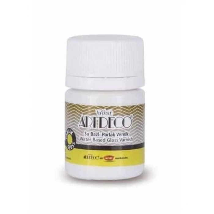 3E Grup - Artdeco 25 Ml Su Bazlı Ahşap Verniği Parlak 53a-974