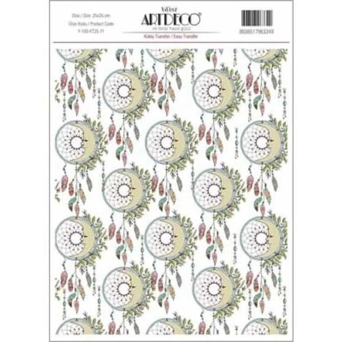 3E Grup - Artdeco 25x35 Kolay Transfer Kağıdı M.desen Y-100kt-2535