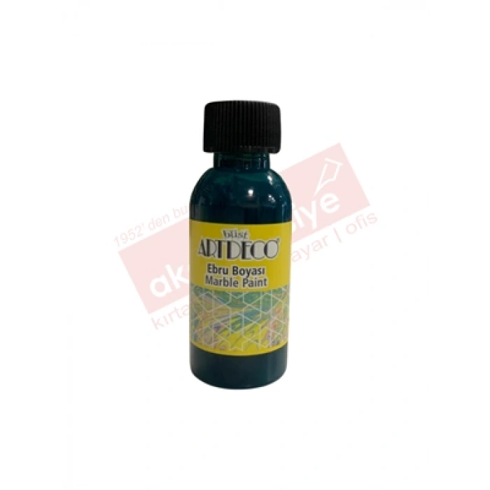 3E Grup - Artdeco 30 Ml Ebru Boyası 16b-d13 Yeşil