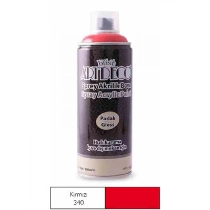 3E Grup - Artdeco 400 Ml Sprey Boya Kırmızı 400-340