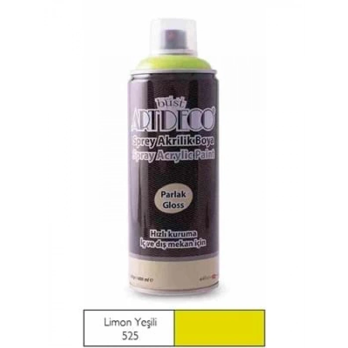 3E Grup - Artdeco 400 Ml Sprey Boya Limon Yeşili 400-525