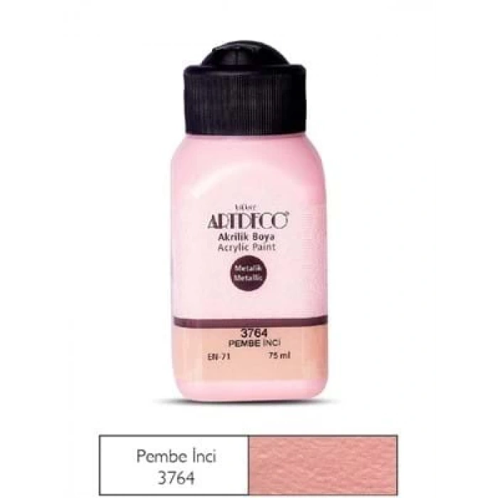 3E Grup - Artdeco 75 Ml Akrilik Boya Metalik Pembe İnci 71l-3764