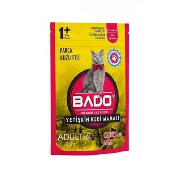 3E Grup - Bado 85 Gr Kuzu Etli Yetişkin Kedi Maması Yaş