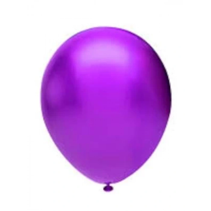 3E Grup - Balonevi 12 Düz Renk Balon 100lü Mor