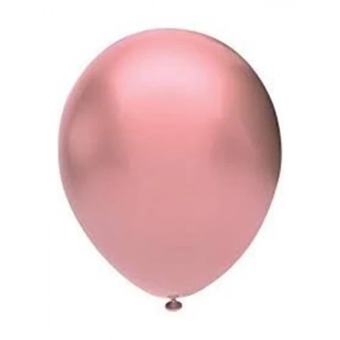 3E Grup - Balonevi 12 Metalik Balon 100lü Rose Gold