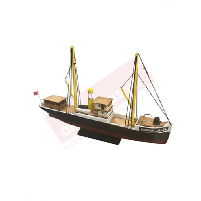 3E Grup - Bandırma Vapuru Maketi 25 Cm Orta Boy Gry-bnd25