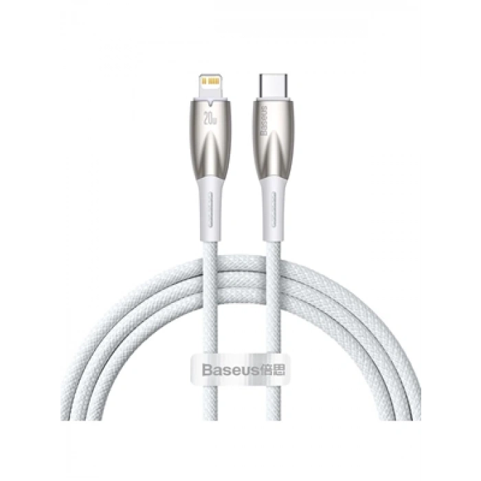 3E Grup - Baseus Glimmer Series 1 Metre 20w Type-c To Lightning Kablo Beyaz
