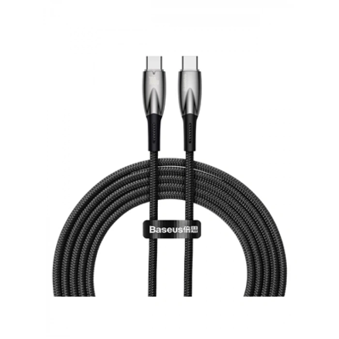 3E Grup - Baseus Glimmer Series 2 Metre 100w Type-c To Type-c Kablo Siyah