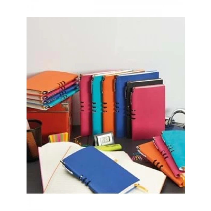 3E Grup - Bayındır 14x21 Soft Kapak Kalemli Defter 120 Yp 0456