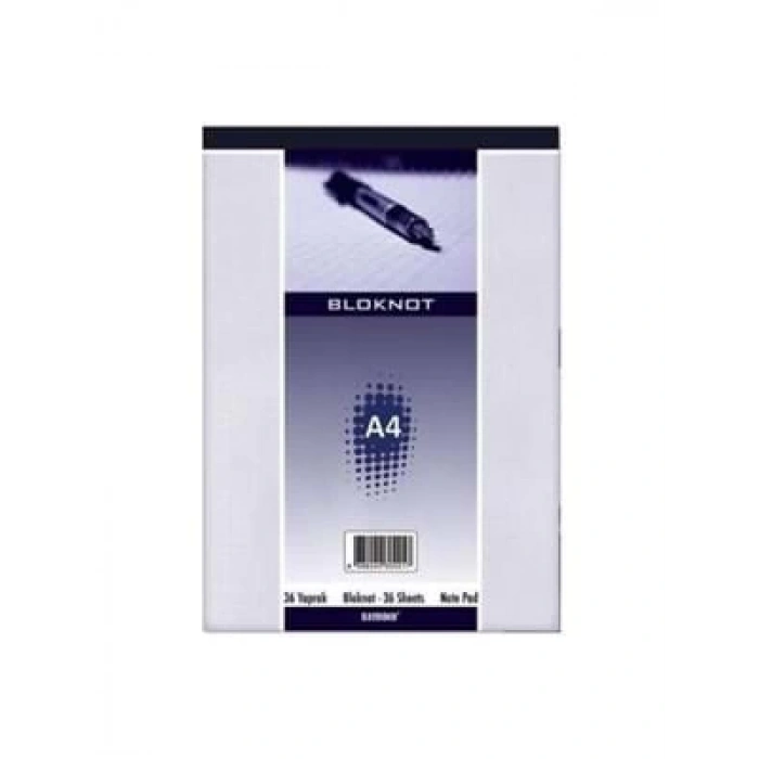 3E Grup - Bayındır A4 Karton Kapak Bloknot Çizgili 36 Yp