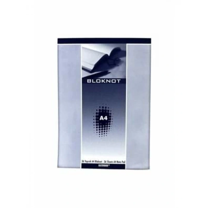 3E Grup - Bayındır A4 Karton Kapak Bloknot Düz 36 Yp 0102