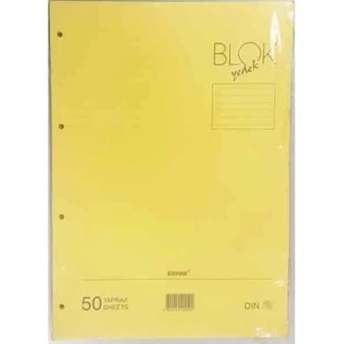 3E Grup - Bayındır A4 Kolej Yedek Çizgili Sarı 50 Yp 210