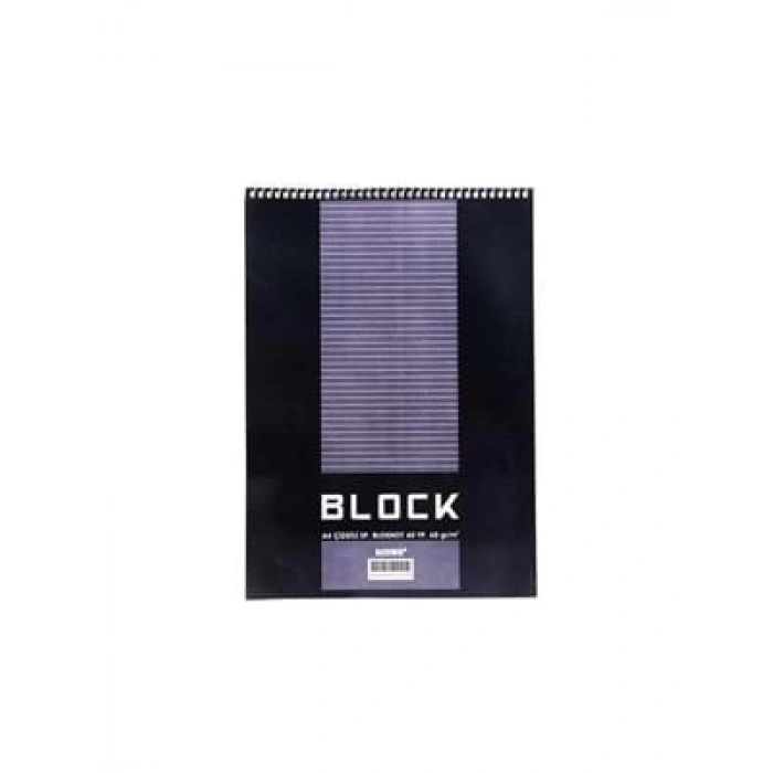 3E Grup - Bayındır A4 Spiralli Karton Kapak Bloknot Çizgili 40 Yp