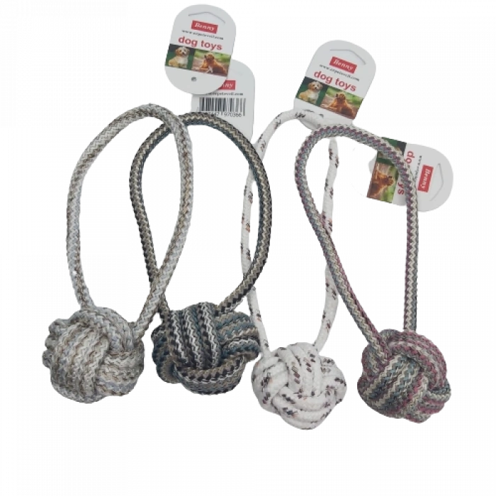 3E Grup - Benny Diş İpi Köpek Oyuncağı 23cm Çeşitli Renklerde