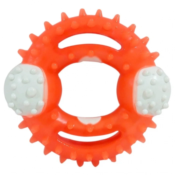 3E Grup - Benny Diş Kaşıma Köpek Oyuncağı Yuvarlak 9,5 cm Çeşitli Renklerde