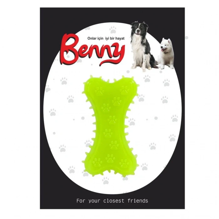 3E Grup - Benny Köpek Oyuncağı Kemik 5.5 x 10 cm Çeşitli Renklerde