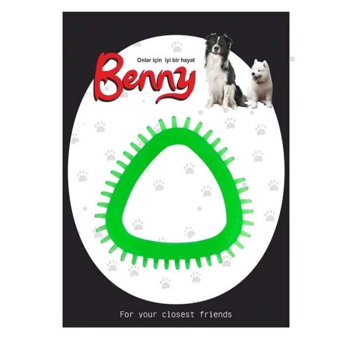 3E Grup - Benny Köpek Oyuncağı Üçgen 8 x 8.5 cm Çeşitli Renklerde