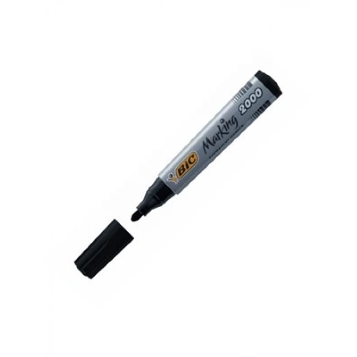 3E Grup - Bic 2000 Permanent Marker Kalem Yuvarlak Uç Siyah