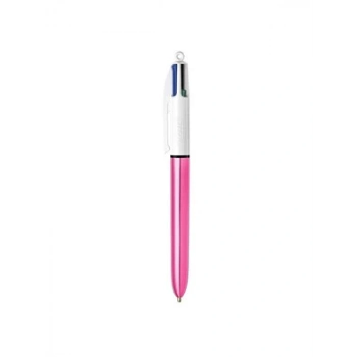 3E Grup - Bic 4 Colours Shine Tükenmez Kalem Pembe 982875