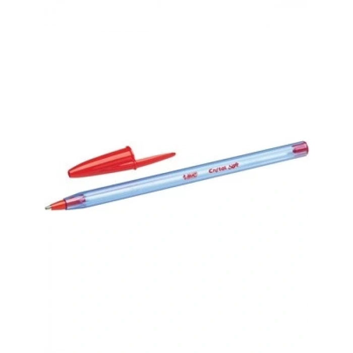 3E Grup - Bic Cristal Soft Tükenmez Kalem Kırmızı 918520