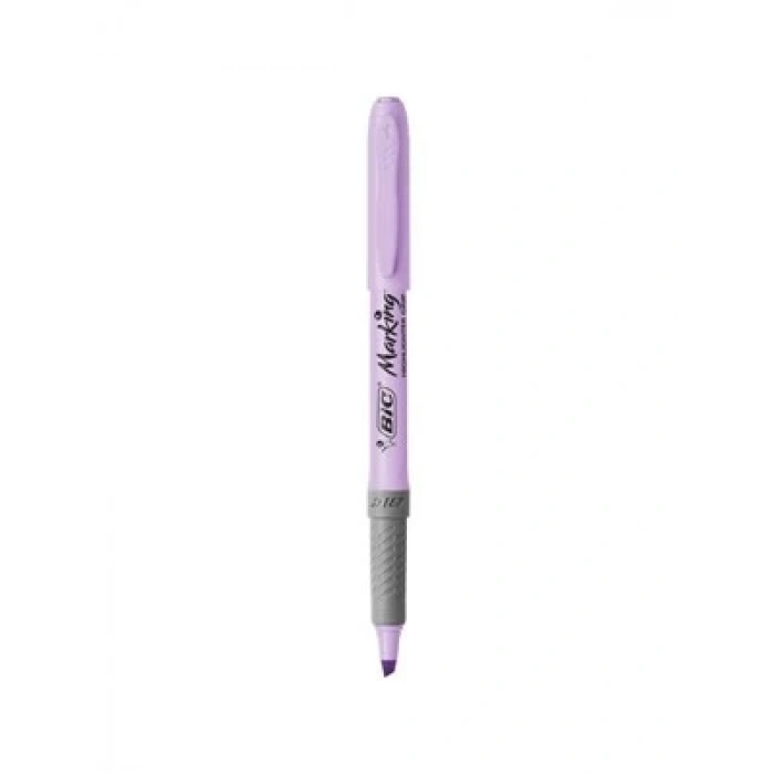 3E Grup - Bic Grip Pastel Fosforlu Kalem Mor