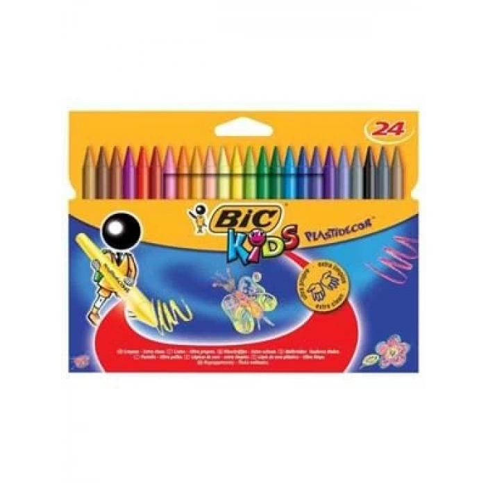 3E Grup - Bic Plastıdecor Pastel Boya 24 Lü 8297724