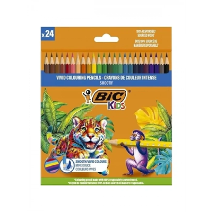 3E Grup - Bic Smooth Kuruboya Kalemi 24 Lü Tam Boy 525787