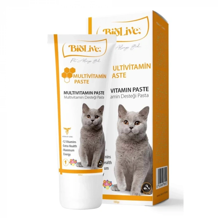 3E Grup - Biolive Kediler İçin Multivitamin Paste 100gr