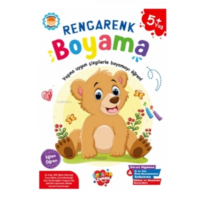 3E Grup - Boyama Zamanı Rengarenk Boyama (+5 Yaş) - Koloni Kitap