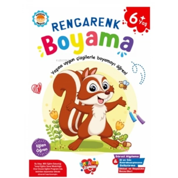 3E Grup - Boyama Zamanı Rengarenk Boyama (+6 Yaş) - Koloni Kitap