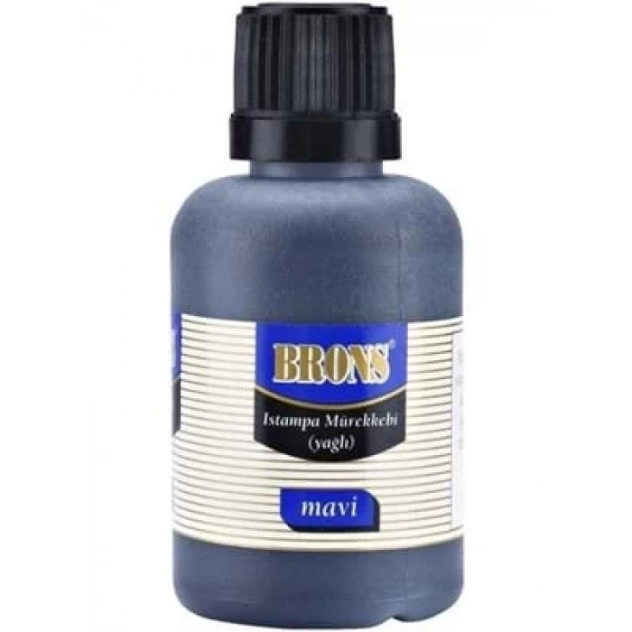 3E Grup - Brons Istampa Mürekkebi Mavi 50 Cc Br-329