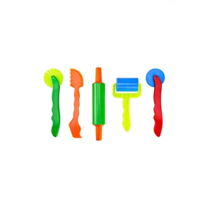 3E Grup - Brons Oyun Hamuru Kalıp Seti Merdane ve Bıçak Br-475