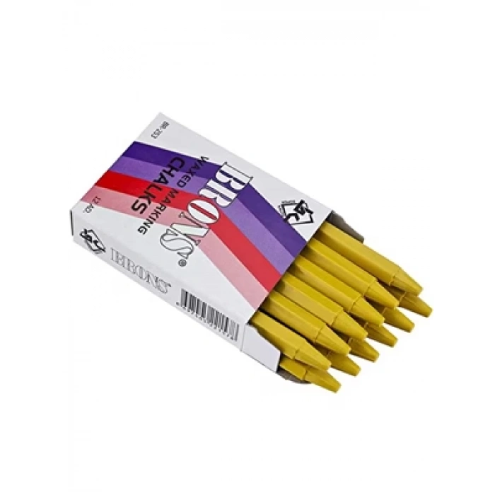 3E Grup - Brons Yağlı Tebeşir Sarı Br-253 12li