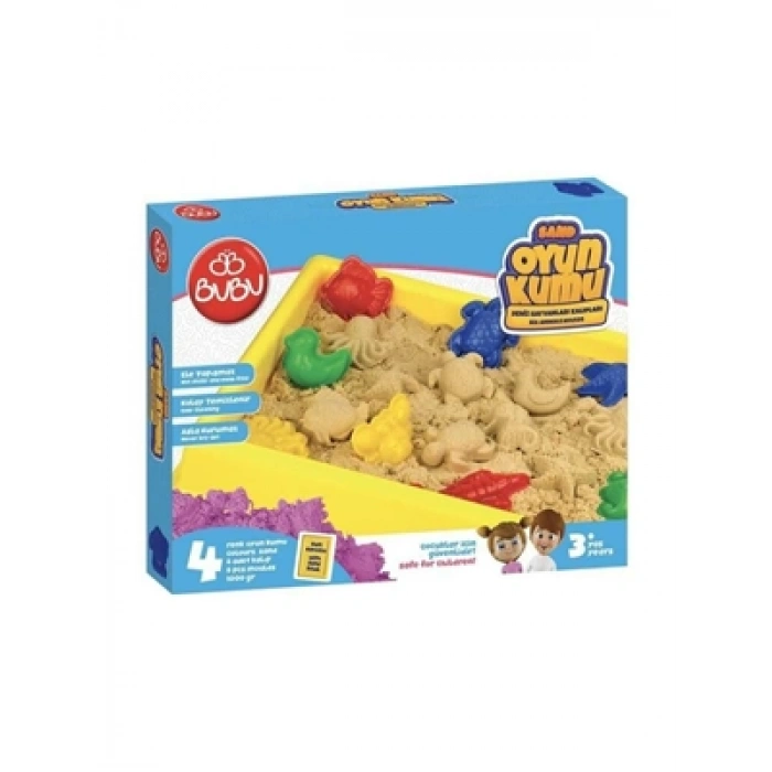 3E Grup - Bubu 1000gr Oyun Kumu Büyük Havuzlu Deniz Hayvanlı Kalıplar Ku0053
