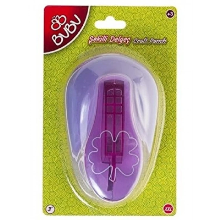 3E Grup - Bubu 3 (7,6 Cm) Xxl Şekilli Delgeç Yonca De0014