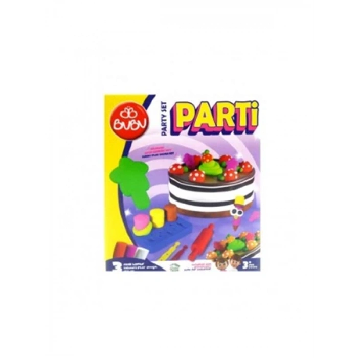 3E Grup - Bubu 7 Parça Oyun Hamuru Parti Seti Bubu-oh0018