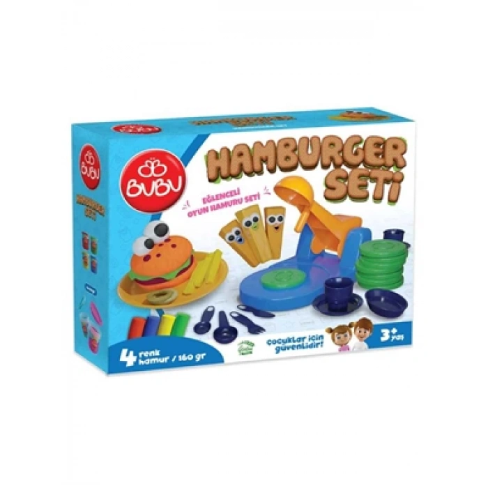 3E Grup - Bubu Oyun Hamuru Seti Hamburger (l) Oh0010