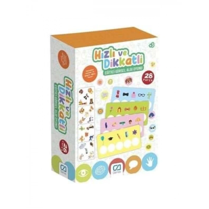3E Grup - Ca Hızlı ve Dikkatli Eğitici Görsel Algı Oyunu 28 Parça Ca.5151