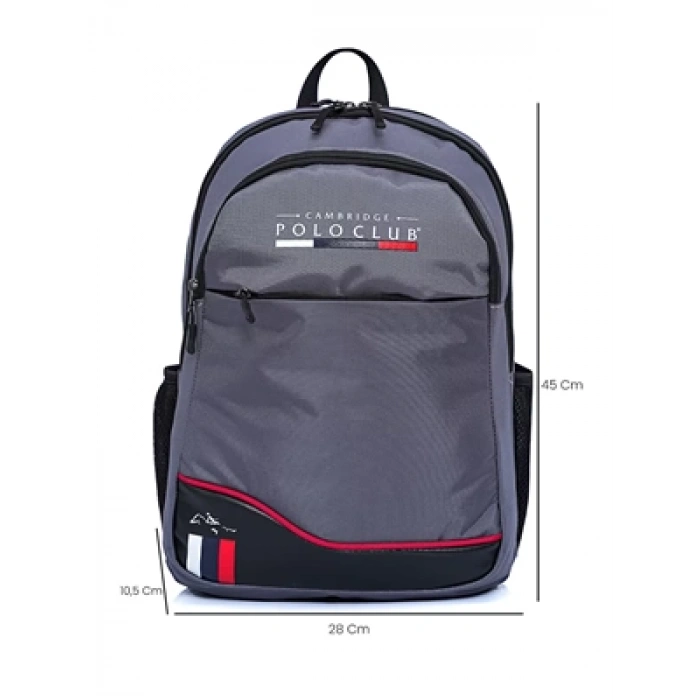 3E Grup - Cambridge Polo Club Sırt Çantası Gri 2154.003