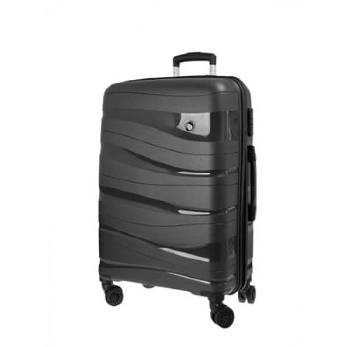 3E Grup - Cambridge Polo Club Valiz 191043 Barcelona Antrasit Küçük Boy 191040.036