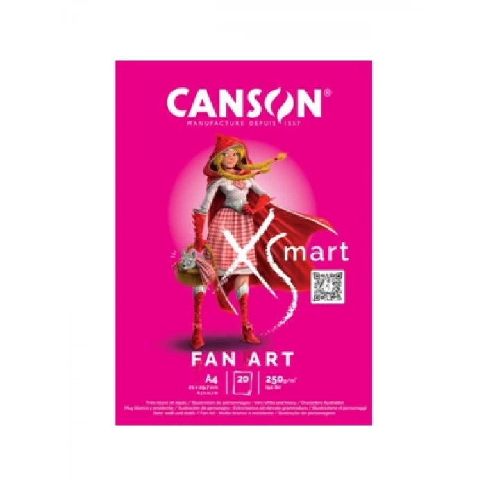 3E Grup - Canson Xsmart A4 250 Gr Fan Art Çizim Defteri 20 Yp 32250p001