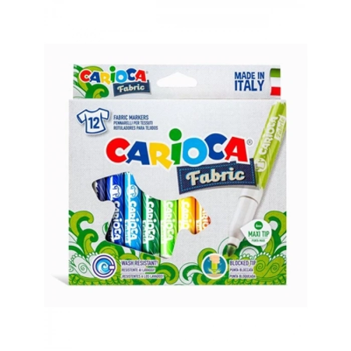 3E Grup - Carioca Maxi Keçeli Kumaş Boya Kalemi 12li 40957