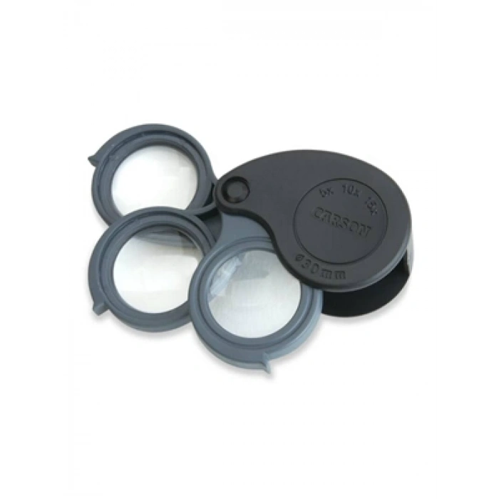 3E Grup - Carson 5x10x15x Üçlü Büyüteç Cr Tv-15