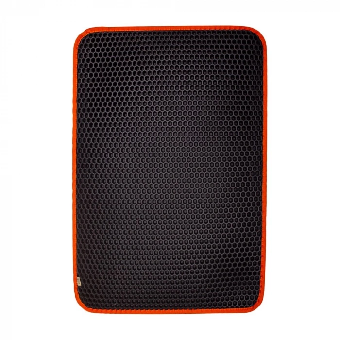 3E Grup - Cattie Kum Toplayıcı Fonksiyonel Kedi Paspası Altıgen 37-50 cm Turuncu