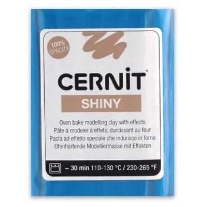 3E Grup - Cernit Fırınlanabilir Seramik Hamuru 56 Gr Metalik Mavi 56200