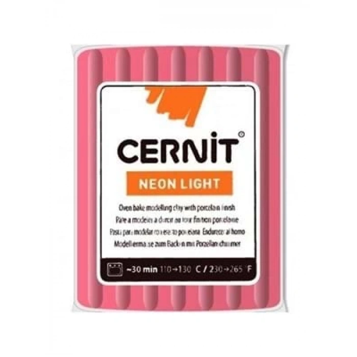 3E Grup - Cernit Fırınlanabilir Seramik Hamuru 56 Gr Neon Kırmızı 56400