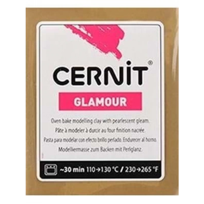 3E Grup - Cernit Fırınlanabilir Seramik Hamuru 56 Gr Sedefli Antik Altın 2055